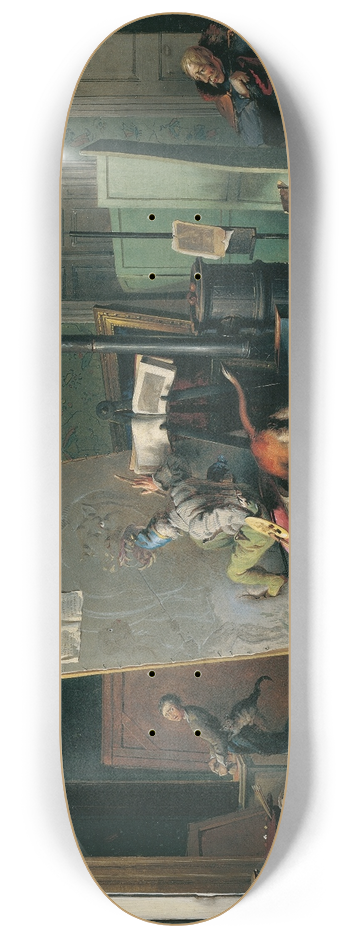 Josef Danhauser - Komische Szene im Atelier 8.25 inch art skate deck