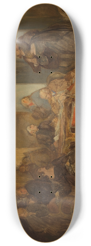 Josef Danhauser - The Opening of the Will II 8.25 inch art skate deck