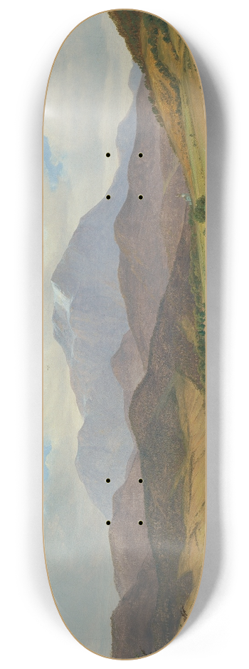 Josef Feid - Landschaft mit Schneeberg 8.25 inch art skate deck