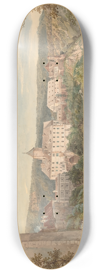 Josef Hger - Eichhorn Castle at Evening 8.25 inch art skate deck