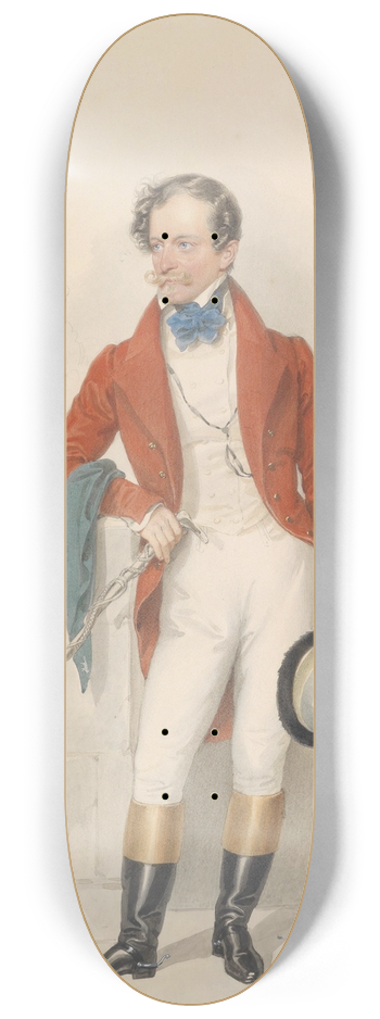 Josef Kriehuber - Herr im Reitkostm 8.25 inch art skate deck
