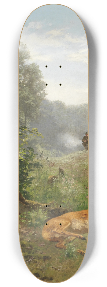 Josef Schmitzberger - Rotwildjagd 8.25 inch art skate deck
