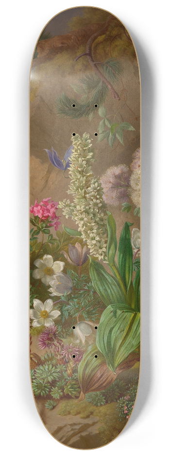 Josef Schuster - Alpenblumen 8.25 inch art skate deck