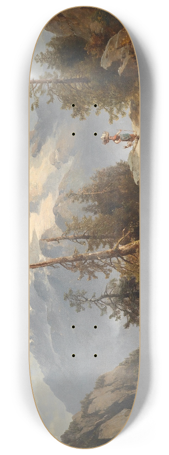 Josef Thoma - Alpenlandschaft 8.25 inch art skate deck
