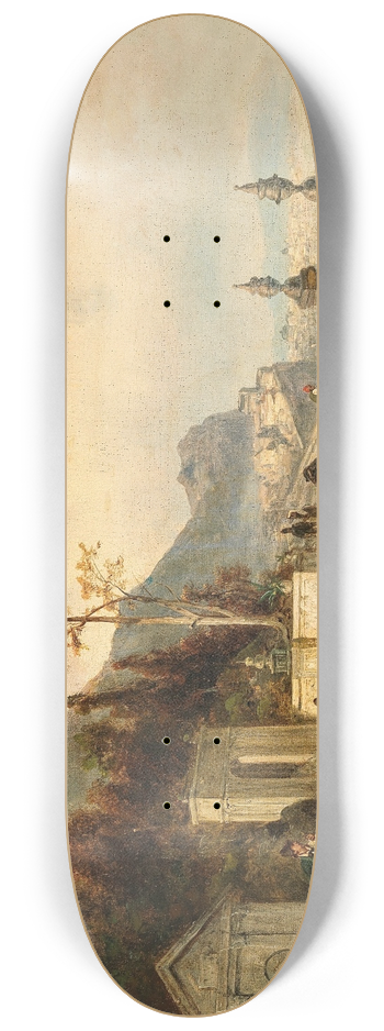 Josef Thoma - Blick auf den Golf von Neapel 8.25 inch art skate deck