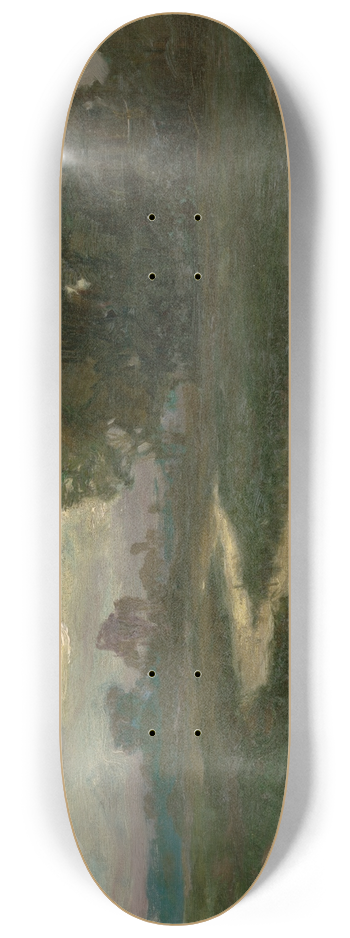 Josef Ullmann - Night Landscape with a Brook 8.25 inch art skate deck