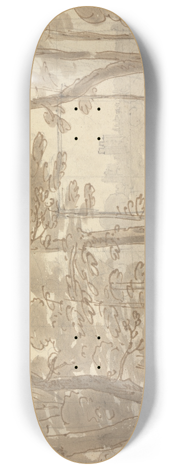 Joseph Farington - Windsor Castle 8.25 inch art skate deck