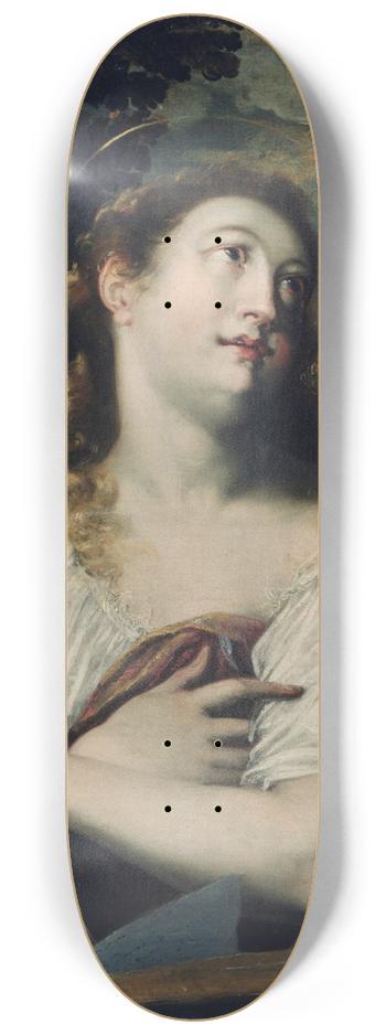Joseph Heintz The Elder - Penitent Magdalen 8.25 inch art skate deck