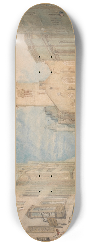 Joseph Mallord William Turner - High Street, Edinburgh 8.25 inch art skate deck