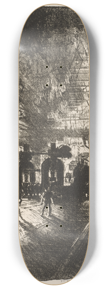 Joseph Pennell - In the Jaws of Death, Rolling Bars for Shells 8.25 inch art skate deck