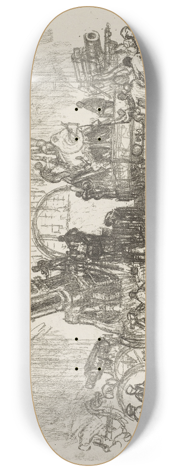 Joseph Pennell - Ready for War 8.25 inch art skate deck