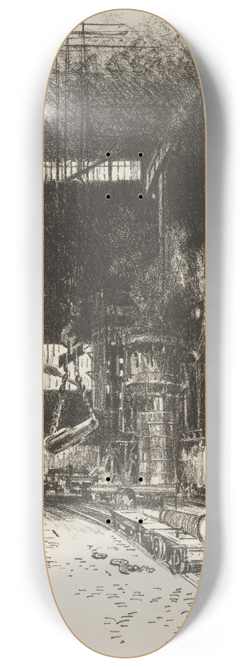 Joseph Pennell - The New Gun Pit 8.25 inch art skate deck