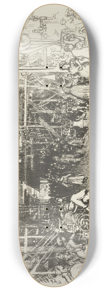 Joseph Pennell - The Shell Factory 8.25 inch art skate deck