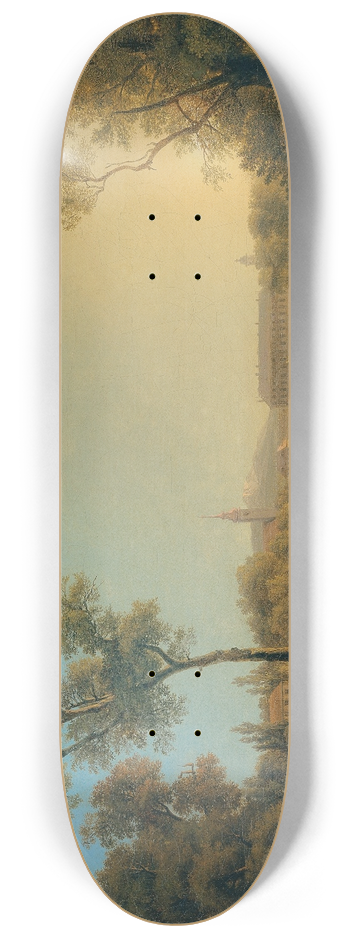 Joseph Rebell - Ansicht von Kaiserebersdorf 8.25 inch art skate deck