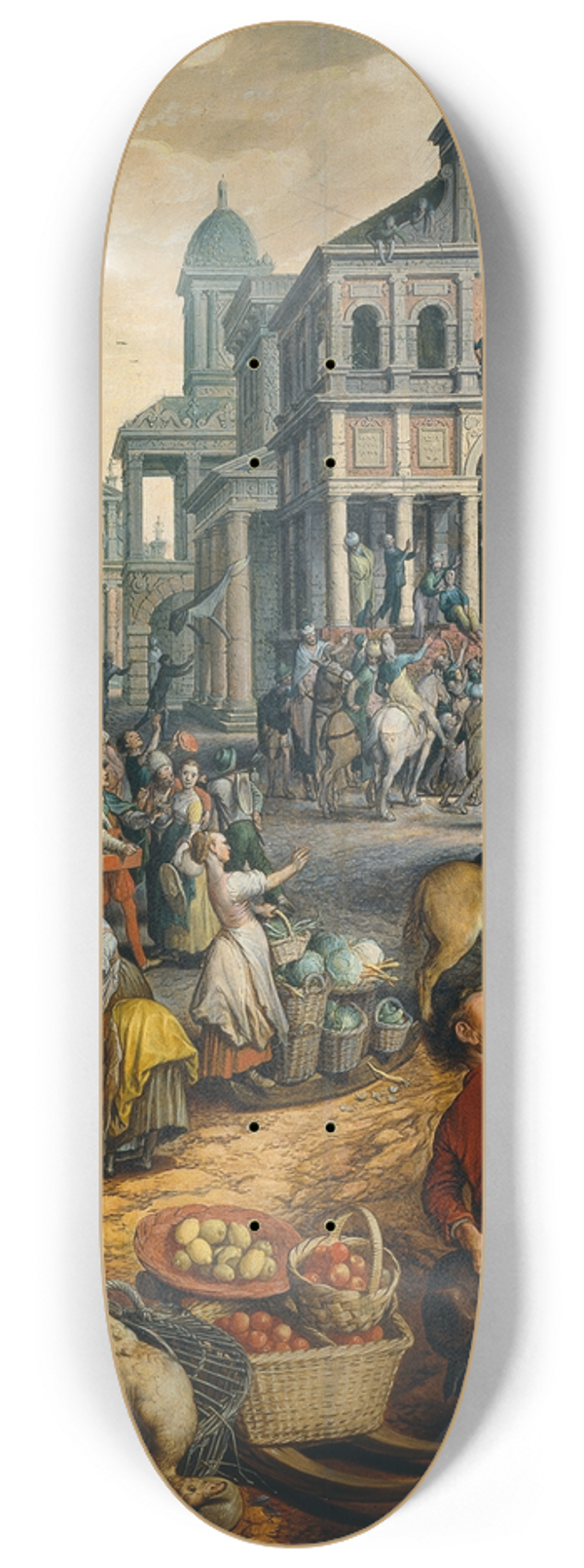 Joachim Beuckelaer - Market Scene with Ecce Homo 8.25 inch art skate deck