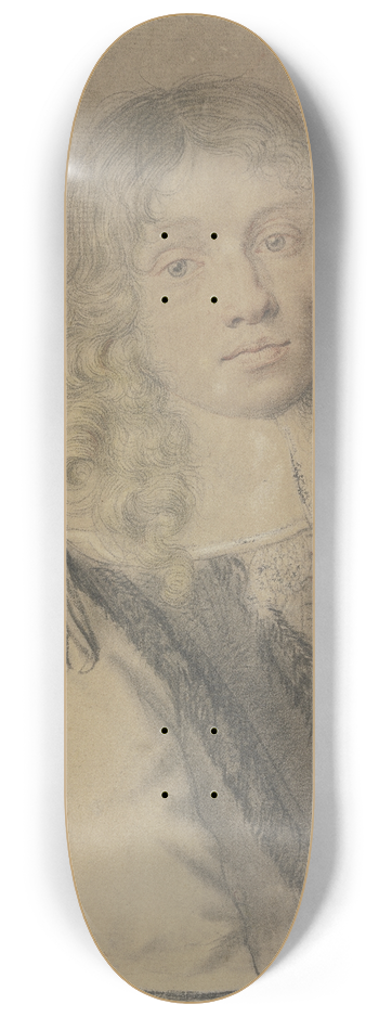 Joachim Von Sandrart - Bildnis eines jungen Mannes nach rechts 8.25 inch art skate deck