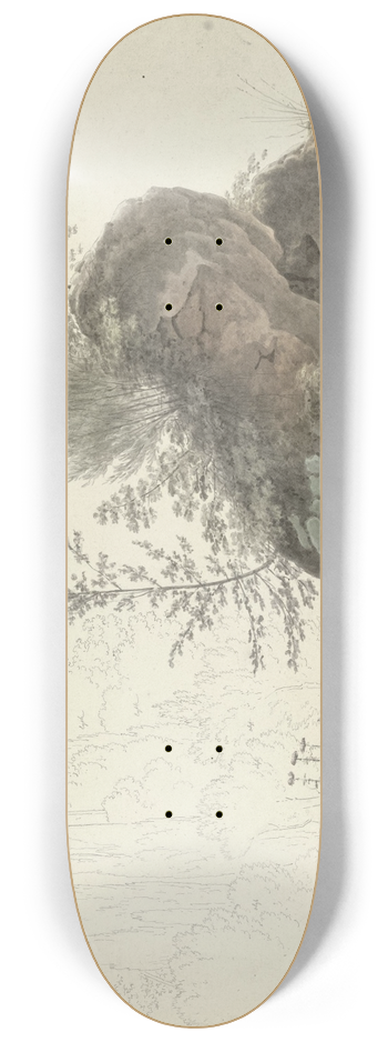 Josephus Augustus Knip - Overgrown Rocks 8.25 inch art skate deck