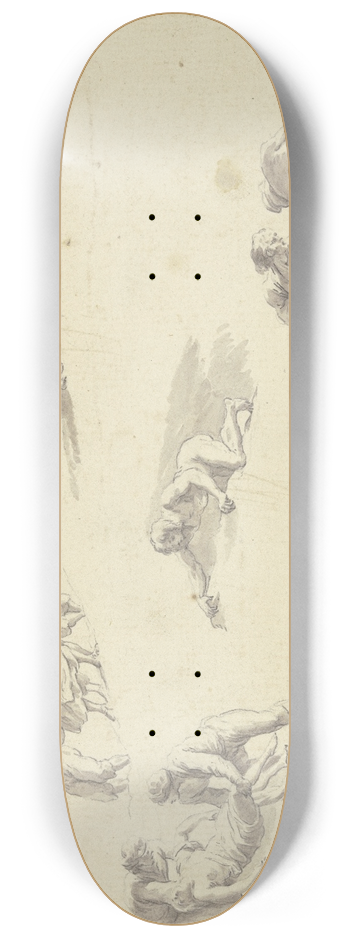 Joseph Vernet - Staffagen fr einen Schiffbruch 8.25 inch art skate deck