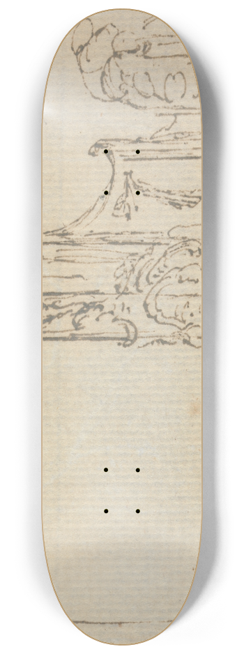 Joseph Wilton - Design for a Chimneypiece. 8.25 inch art skate deck