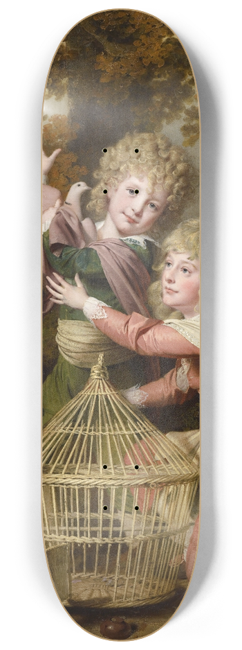 Joseph Wright of Derby - The Synnot Children 8.25 inch art skate deck