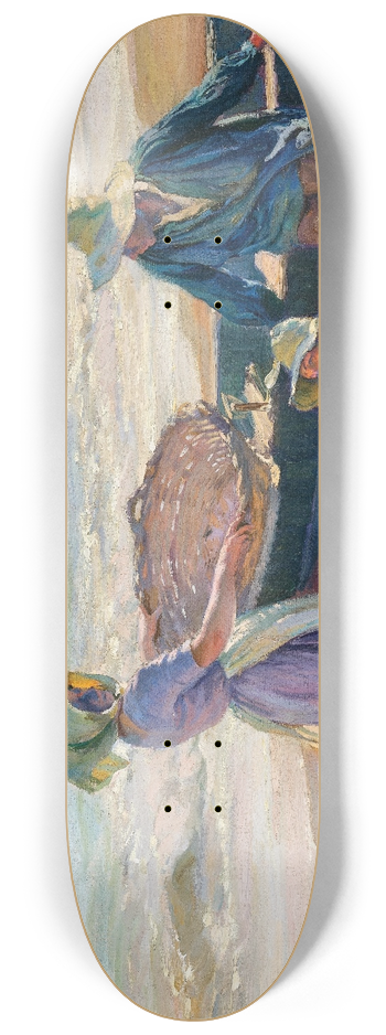 Jos Mongrell - Mending the Nets 8.25 inch art skate deck