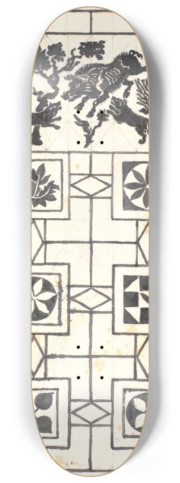 Joakim Skovgaard - Studie efter pompejansk gulv 8.25 inch art skate deck