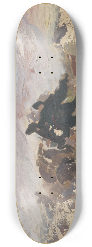 Jozef Hanula - Riders on horseback 8.25 inch art skate deck