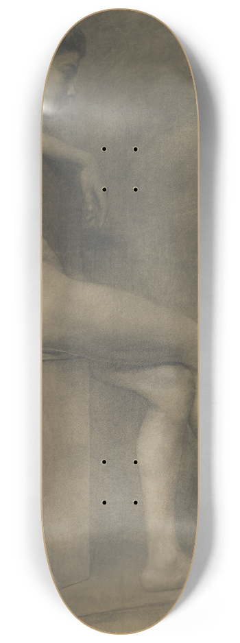 Jozef Hanula - Sitting boy 8.25 inch art skate deck