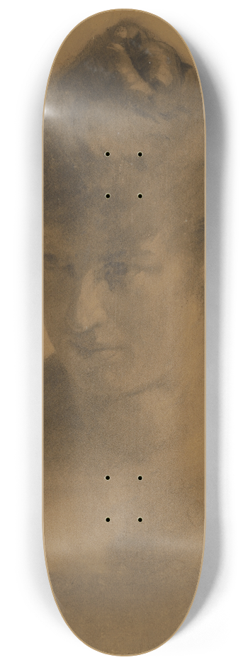 Jozef Hanula - Study of a womans head 8.25 inch art skate deck