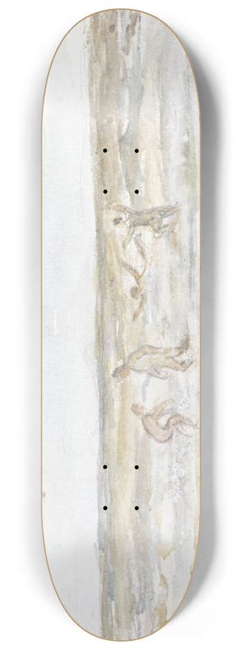 Jozef Israls - Baders in zee en een strandkoets 8.25 inch art skate deck