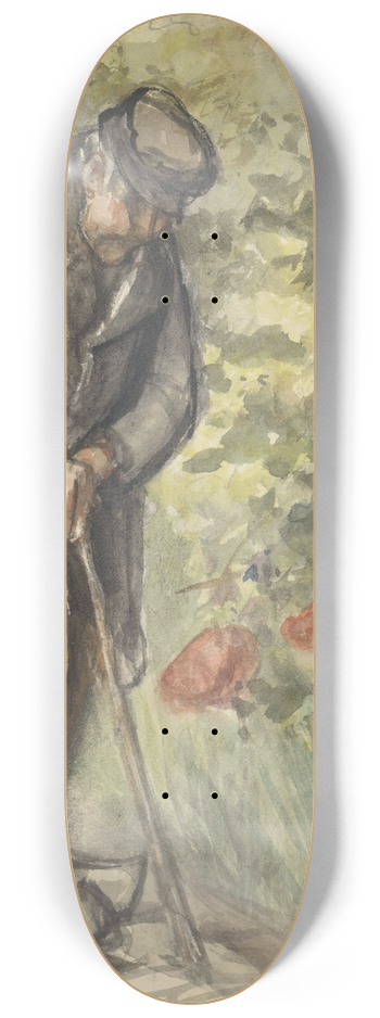 Jozef Israls - Oude man leunend op zijn stok 8.25 inch art skate deck