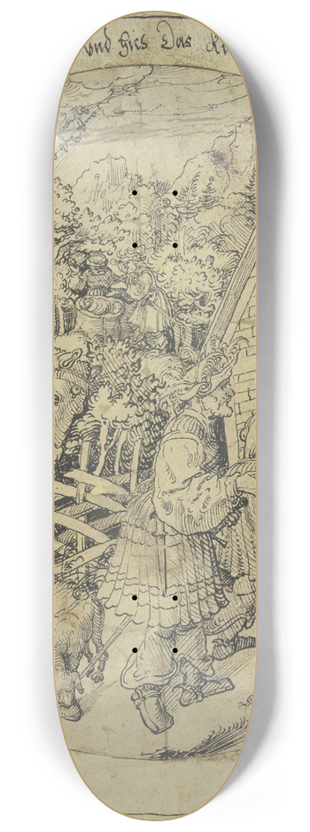Jrg Breu The Elder - Der Kaiser und der Bauernsohn 8.25 inch art skate deck