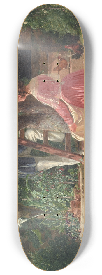 Jrgen Roed - The Garden with the Old Font 8.25 inch art skate deck