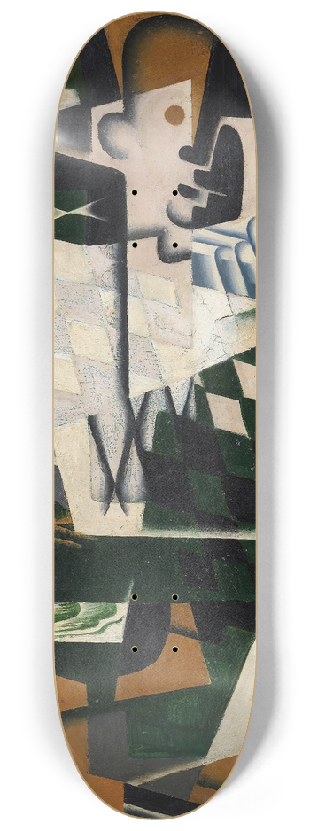 Juan Gris - Harlequin with a Guitar 8.25 inch art skate deck
