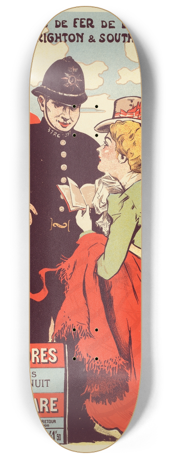 Jules-Alexandre Grn - Affiche Pour La Cie De Louest 8.25 inch art skate deck