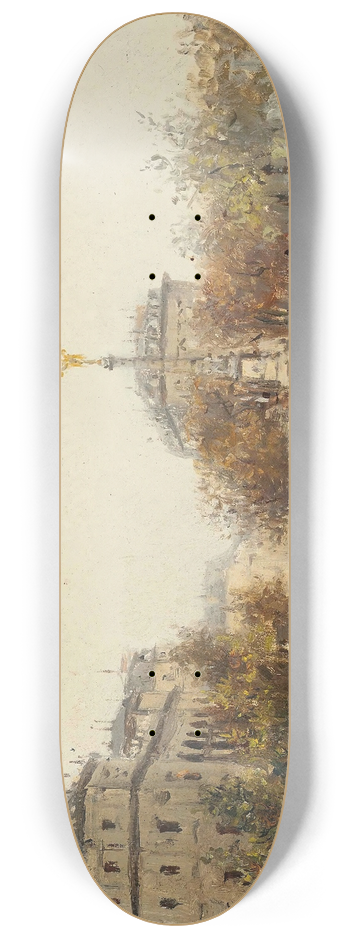 Joaquin Mir - La Place Du Chtelet, Paris 8.25 inch art skate deck