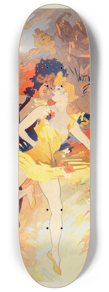 Jules Chret - La Danse 8.25 inch art skate deck