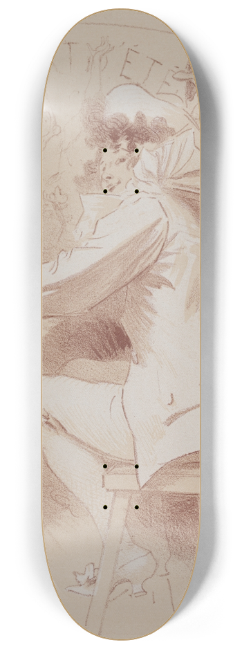 Jules Chret - Summer Concert 8.25 inch art skate deck