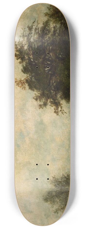 Jules Dupr - Landscape with a pond 8.25 inch art skate deck