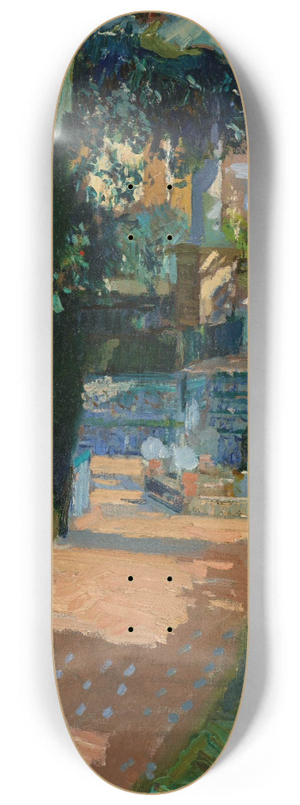 Joaqun Sorolla - Court of the Dances, Alczar, Sevilla 8.25 inch art skate deck