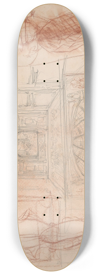 Jules Schmalzigaug - Architectural Elements 8.25 inch art skate deck