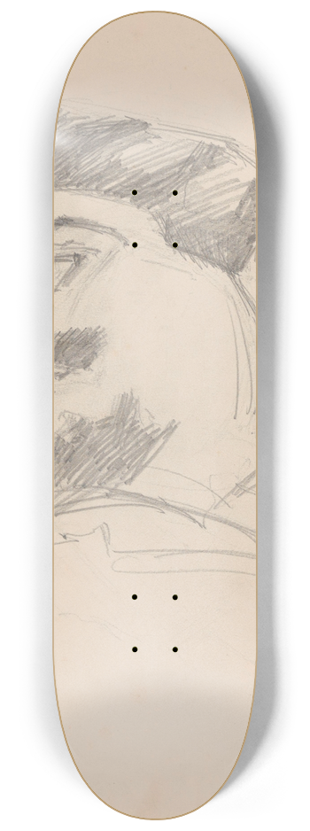 Jules Schmalzigaug - Head of a Man 8.25 inch art skate deck