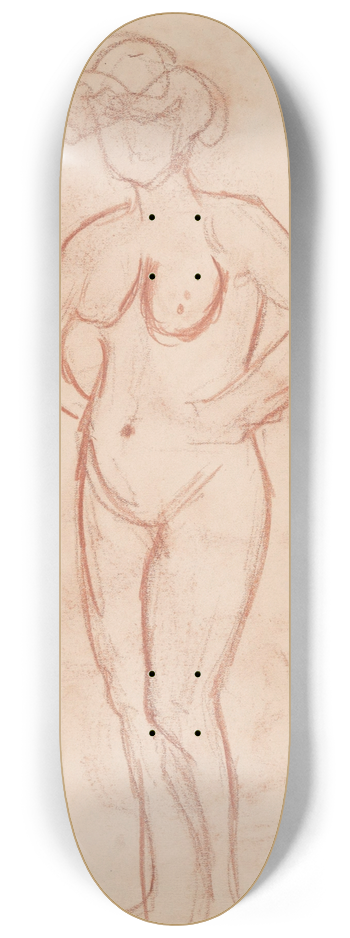 Jules Schmalzigaug - Two Standing Nudes 8.25 inch art skate deck
