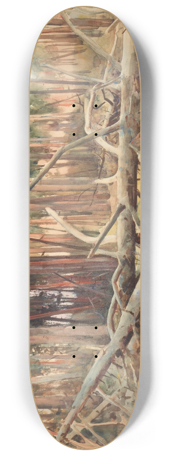Julian Falat - Pine forest 8.25 inch art skate deck