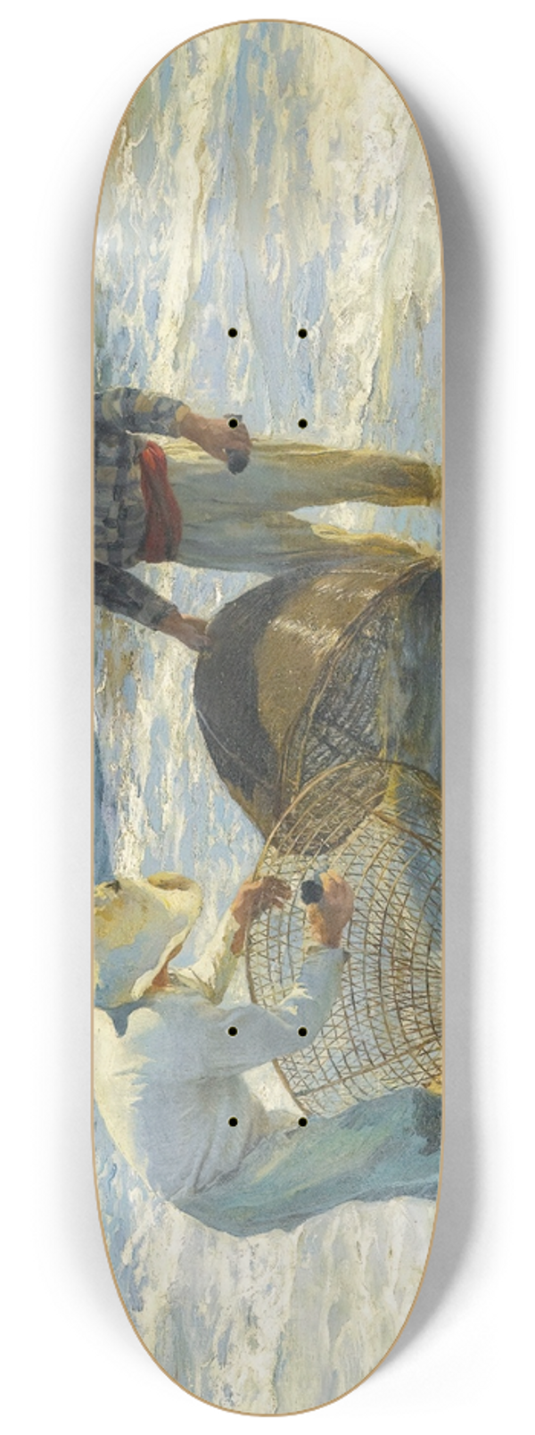 Joaqun Sorolla - Pescadores Valencianos (Valencian Fishermen) 8.25 inch art skate deck