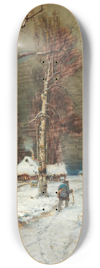 Julius Sergius Klever - A Winter Evening 8.25 inch art skate deck