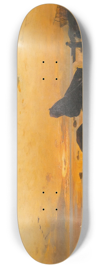 Julius Sergius Klever - Sunset 8.25 inch art skate deck