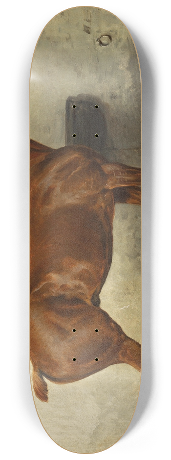 Julius von Blaas - A Horse in a Stable 8.25 inch art skate deck