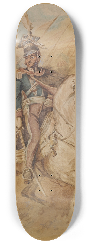 Juliusz Kossak - General Poniatowski 8.25 inch art skate deck