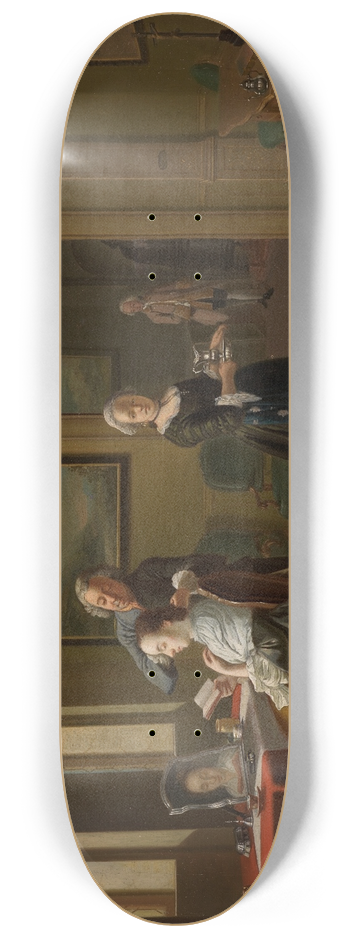 Justus Juncker - Bei der Morgentoilette 8.25 inch art skate deck